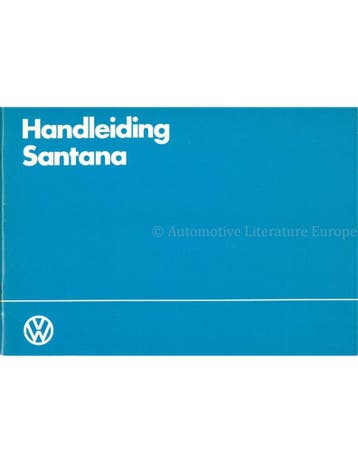 1983 VOLKSWAGEN SANTANA INSTRUCTIEBOEKJE NEDERLANDS, Auto diversen, Handleidingen en Instructieboekjes