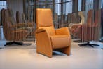 Gealux GLX relaxfauteuil manueel in leer cognac., Ophalen of Verzenden, Nieuw, Leer