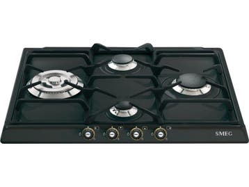 Smeg SR764AOD - Gaskookplaat - 4 zones - Antraciet, Verzenden, Zo goed als nieuw