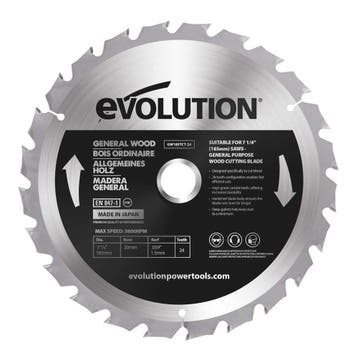 Zaagblad Evolution 185mm voor hout | GW185TCT-24, Verzenden, Nieuw