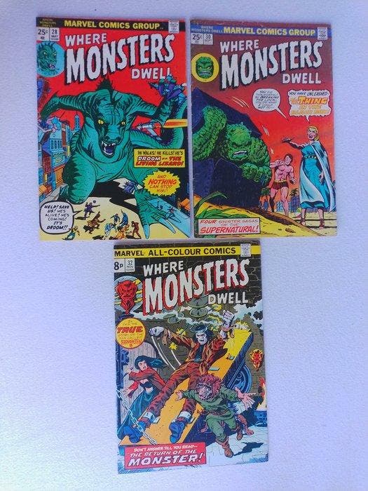 Where Monsters Dwell #28, 30, 32 - Droom-The, Boeken, Strips | Comics