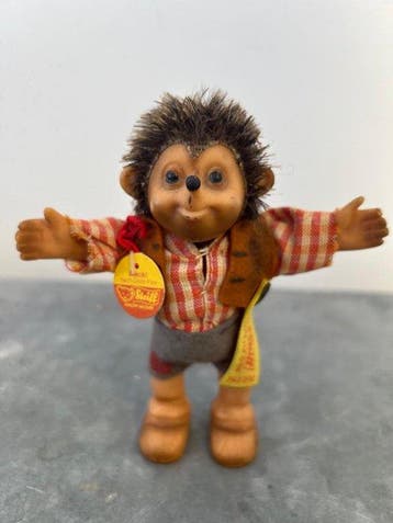 Steiff - Figuur - Macki - Plastic, Textiel, Bont