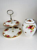 Royal Albert - Taartstandaard (2) - Old Country Roses -