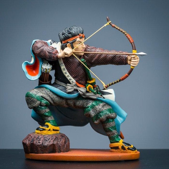 Beeldje - Mase Chudayu - Samurai - Polystone, Antiek en Kunst, Kunst | Designobjecten