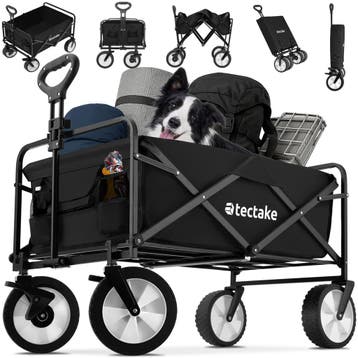 Opvouwbare bolderwagen Leon met remmen, draagkracht 80kg, Verzenden, Nieuw