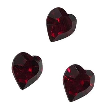 2 x Preciosa kristal puntsteen hart 6,5 mm – gat 1 mm –, Ophalen of Verzenden, Nieuw, Overige typen