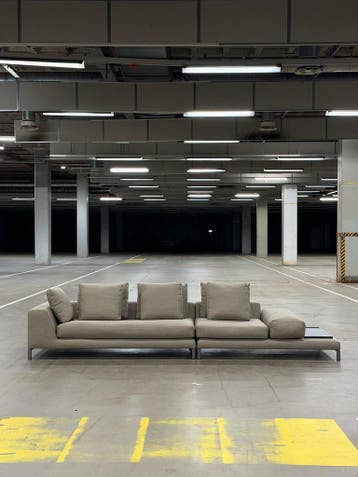 Minotti Hamilton Island Bank | Liver | NIEUWSTAAT + Garantie, 250 tot 300 cm, 100 tot 125 cm, Stof, Ophalen of Verzenden
