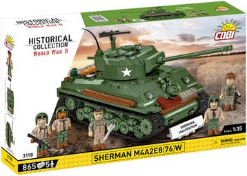 COBI 3118 Sherman M4A2E8 (76)W (Leger bouwsets), Verzenden, Nieuw