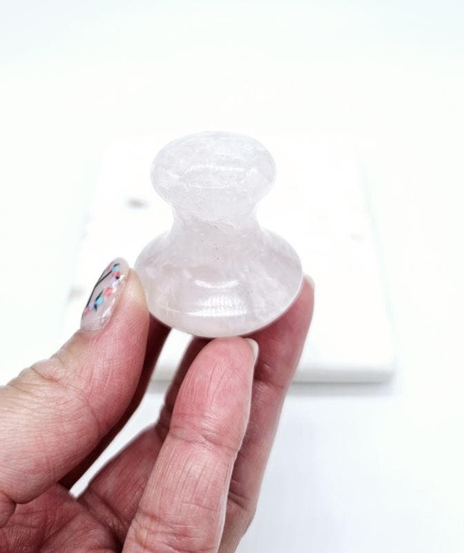 Rozekwarts Massagesteen, Verzamelen, Mineralen en Fossielen, Ophalen of Verzenden