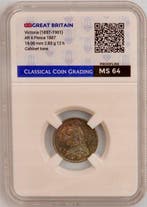 Verenigd Koninkrijk. Queen Victoria (1837-1901). 6 Silver