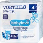 Babylove Wattenschijfjes 4x60 stuks, 240 stuks, Verzenden, Nieuw