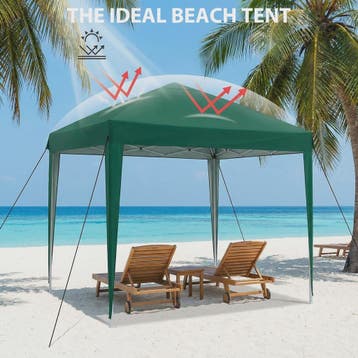 Pop-up Gazebo Tent 3x3M - UV & Regenbestendig, Verstelbare H, Verzenden, Nieuw