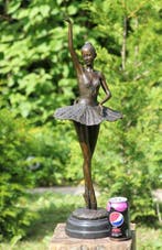 sculptuur, Ballerina - 67 cm - Brons, Marmer