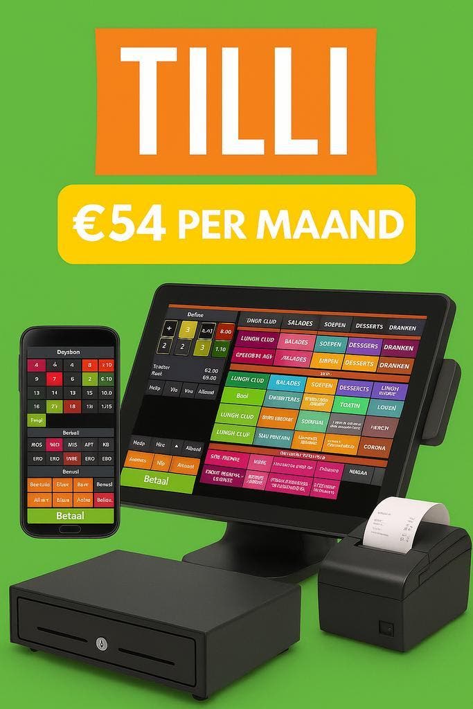 Kassa software op een tablet, ipad of pc? €54 per maand, Zakelijke goederen, Horeca | Overige