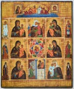 Icoon - Russisch-orthodoxe icoon Negen-delige icoon van de