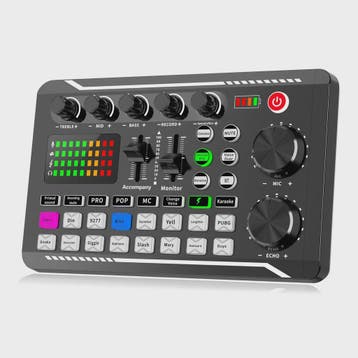 Professionele Podcast Mixer: All-in-One Audio Interface voor, Verzenden, Nieuw