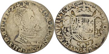 1/5 Écu Philippe 1572 Nederland-flandern Philipp Ii von S.., Verzenden