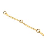 Gouden Cardano schakelcollier met saffieren en diamanten;..., Sieraden, Tassen en Uiterlijk, Kettingen, Gebruikt, Overige kleuren