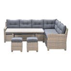 Garden Impressions Alaska lounge dining set 5-delig rechts -, Verzenden, Nieuw