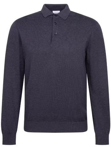 2dekans | Seidensticker Gebreide Polo-Pullover Heren - Navy, Ophalen of Verzenden, Zo goed als nieuw, Maat 48/50 (M), Seidensticker