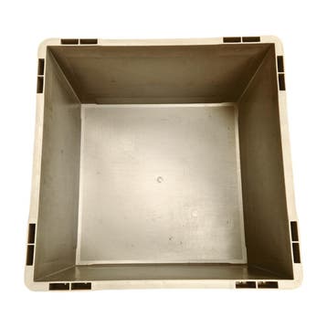 Stapelbak, 400x400x220 mm, grijs kunststof, gebruikt, Doe-het-zelf en Verbouw, Ophalen of Verzenden, Gebruikt