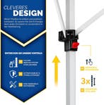 Tillvex® Partytent - 3x6m - Paviljoen - Easy Up - Rood, Verzenden, Zo goed als nieuw