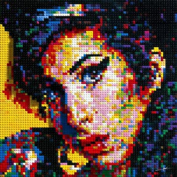 David Law - Brick Icons - Amy Winehouse
