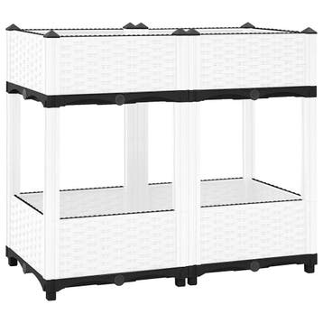 vidaXL Plantenbak verhoogd 80x40x71 cm polypropeen, Tuin en Terras, Kunststof, Verzenden, Nieuw, 60 tot 100 cm