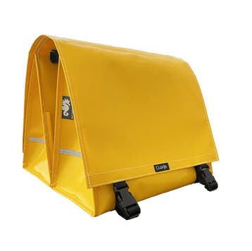 Clarijs Dubbele Fietstas XL PVC  46L Geel, Fietsen en Brommers, Verzenden, Nieuw