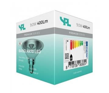 SPL LED AR70 Ba15d 12V 9W/927 24º 400lm dimbaar | Beste k.., Ophalen of Verzenden, Nieuw