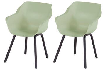 Hartman Sophie Element dining armstoel - french green - 2, Tuin en Terras, Verzenden, Nieuw, Overige materialen