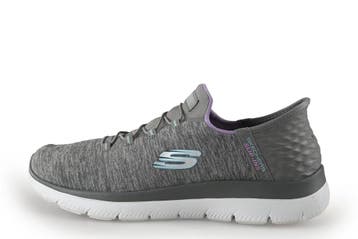 Skechers Instappers in maat 39 Grijs, Skechers, Verzenden, Instappers, Zo goed als nieuw
