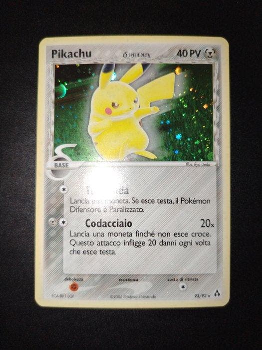 Pokémon - 1 Card - Pikachu 93/92 Holo - EX - EX Legend Maker, Hobby en Vrije tijd, Verzamelkaartspellen | Pokémon