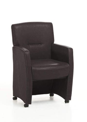 Eetkamerstoel Cindy - eetkamerstoelen - Bruin, Nieuw, Bruin, Stof