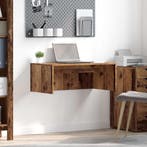vidaXL Wandbureau Wandgemonteerd Oud Hout 80 x 45 x 30 cm, Huis en Inrichting, Bureaus, Verzenden, Nieuw