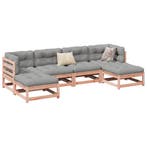 vidaXL 6-delige Loungeset massief douglas vurenhout, Tuin en Terras, Tuinsets en Loungesets, Verzenden, Nieuw, Loungeset