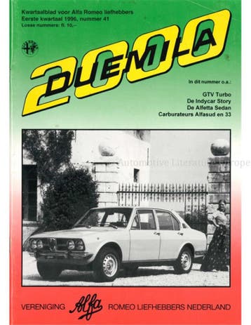 1996 ALFA ROMEO CLUB DUEMILA MAGAZINE 41 NEDERLANDS, Nieuw, Alfa Romeo, Author