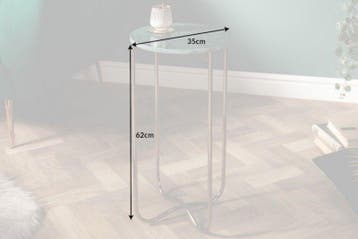 Handgemaakte bijzettafel NOBLE I 35cm groen marmer, Ophalen of Verzenden, Nieuw