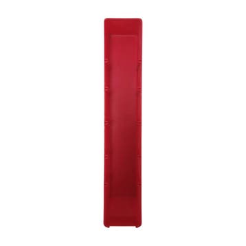 Stellingbak 500x95x85 mm, rood pp, gebruikt, Ophalen of Verzenden