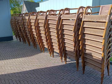 PARTIJEN CAFÉ-TERRASSTOELEN-BARKRUKKEN, Gebruikt, Meubilair