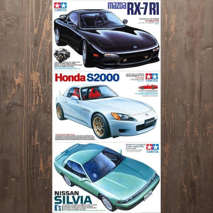 Tamiya - Speelgoedauto 1/24 SCALE Vintage Sports Car Series, Hobby en Vrije tijd, Modelauto's | 1:5 tot 1:12