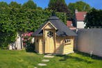 Finse kota grillhuis BBQ tuinhuis Scandinavische barbecuehut, 3 ramen of meer, 250 tot 500 cm, Blokhut, Nieuw