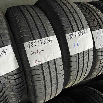 2 x Goodyear 185-75-14 C Zomerbanden 8mm, 14 inch, Band(en), Zomerbanden, Bestelwagen