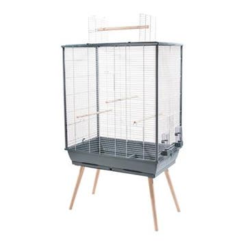 Vogelkooi Zolux Neo Jili XL Grijs – Ruime Vogelkooi Scand., Dieren en Toebehoren, Verzenden, Nieuw, Overige materialen, Vogelkooi