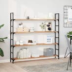 vidaXL Wandschap zwevend olieafwerking 120x20x2 cm massief, Huis en Inrichting, Woonaccessoires | Wandplanken en Boekenplanken