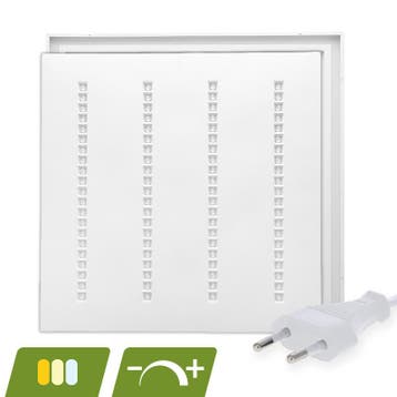 LOUVRE LED PANEEL | NOVA WIT | 60X60CM | 30W | DIMBAAR | CC, Ophalen of Verzenden, Nieuw in verpakking