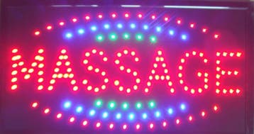 Massage LED bord lamp verlichting lichtbak reclamebord #A, Verzenden, Nieuw
