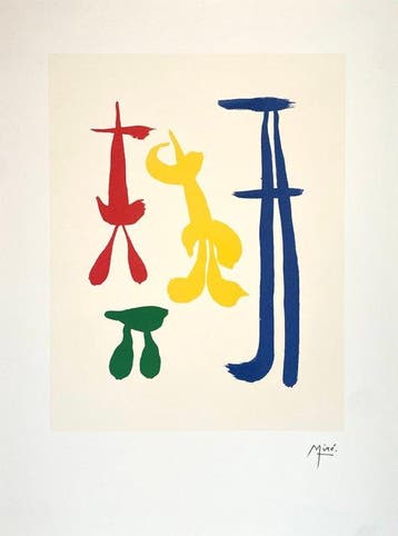 Joan Miro (1893-1983) - Parler Seul - lithographic licensed