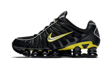 Nike Shox TL Black Dynamic Yellow Metallic Silver, Nieuw