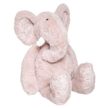 Roze olifant knuffel - pluche - 45 cm - zittend, Verzenden, Nieuw